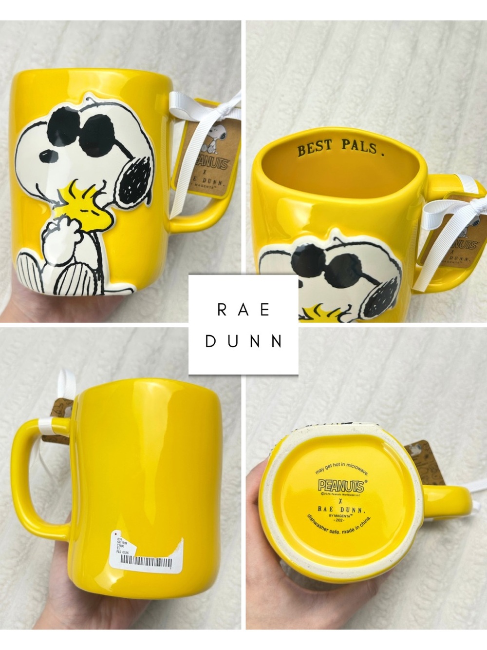 Rae Dunn Peanuts Snoopy Best Pals Woodstock Mug